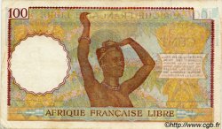 100 Francs AFRIQUE ÉQUATORIALE FRANÇAISE Brazzaville 1943 P.08 q.BB
