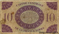 10 Francs FRENCH EQUATORIAL AFRICA Brazzaville 1944 P.11a F-