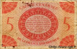 5 Francs FRENCH EQUATORIAL AFRICA  1943 P.15a VG