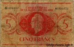 5 Francs FRENCH EQUATORIAL AFRICA  1943 P.15b G