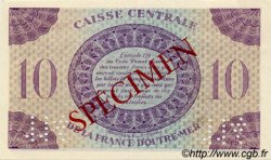 10 Francs Spécimen AFRIQUE ÉQUATORIALE FRANÇAISE  1943 P.16as q.FDC
