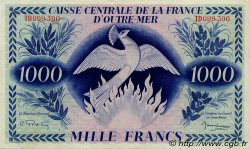 1000 Francs Phénix AFRIQUE ÉQUATORIALE FRANÇAISE  1944 P.19 VF - XF