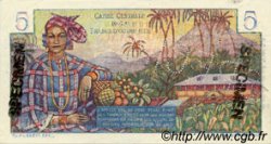 5 Francs Bougainville Spécimen AFRIQUE ÉQUATORIALE FRANÇAISE  1946 P.20Bs q.FDC