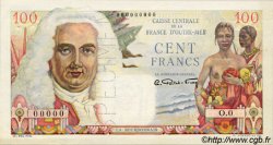 100 Francs La Bourdonnais Spécimen FRENCH EQUATORIAL AFRICA  1946 P.24s AU