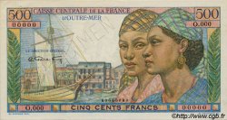 500 Francs Pointe à Pitre Spécimen AFRIQUE ÉQUATORIALE FRANÇAISE  1946 P.25s q.AU