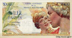 1000 Francs Union Française Spécimen AFRIQUE ÉQUATORIALE FRANÇAISE  1947 P.26s fST