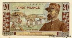 20 Francs Émile Gentil AFRIQUE ÉQUATORIALE FRANÇAISE  1957 P.30 EBC+