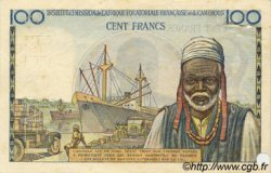 100 Francs Spécimen AFRIQUE ÉQUATORIALE FRANÇAISE  1957 P.32s MBC a EBC