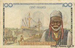 100 Francs AFRIQUE ÉQUATORIALE FRANÇAISE  1957 P.32 MBC