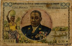 100 Francs EQUATORIAL AFRICAN STATES (FRENCH)  1961 P.02 q.B