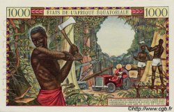 1000 Francs Spécimen EQUATORIAL AFRICAN STATES (FRENCH)  1962 P.05ds AU-