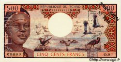 500 Francs Spécimen TSCHAD  1973 P.02as fST