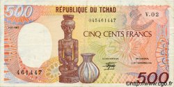 500 Francs CHAD  1987 P.09b VF