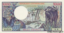 1000 Francs REPúBLICA CENTROAFRICANA  1980 P.10 FDC