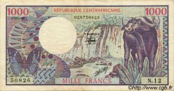 1000 Francs REPUBBLICA CENTRAFRICANA  1980 P.10 BB