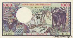 1000 Francs CENTRAL AFRICAN REPUBLIC  1982 P.10 VF