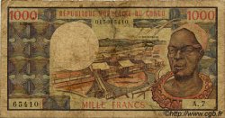 1000 Francs CONGO  1981 P.03e fSGE