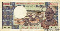 1000 Francs CONGO  1983 P.03e VF