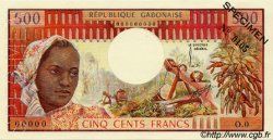 500 Francs Spécimen GABóN  1974 P.02as FDC