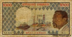 1000 Francs GABUN  1974 P.03b SGE