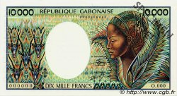 10000 Francs Spécimen GABON  1984 P.07as XF+