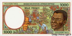 1000 Francs ZENTRALAFRIKANISCHE LÄNDER  1995 P.402Lc fST