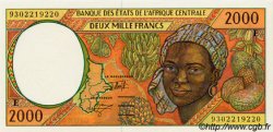 2000 Francs CENTRAL AFRICAN STATES  1993 P.203Ea UNC