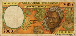 2000 Francs CENTRAL AFRICAN STATES  1994 P.303Fb F-