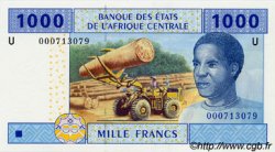 1000 Francs ZENTRALAFRIKANISCHE LÄNDER  2002 P.207Ua ST