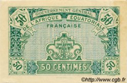 50 Centimes AFRIQUE ÉQUATORIALE FRANÇAISE  1917 P.01a q.AU