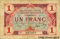 1 Franc AFRIQUE ÉQUATORIALE FRANÇAISE  1917 P.02a S
