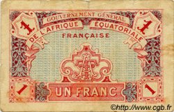 1 Franc AFRIQUE ÉQUATORIALE FRANÇAISE  1917 P.02a S
