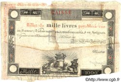 1000 Livres Non émis FRANCE  1795 L.-- F