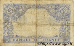 5 Francs BLEU FRANCIA  1914 F.02.22 BC+