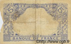 5 Francs BLEU FRANKREICH  1915 F.02.24 S