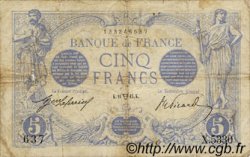 5 Francs BLEU FRANCIA  1915 F.02.26 BC