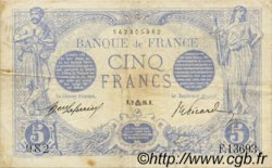 5 Francs BLEU FRANCIA  1916 F.02.43 MBC
