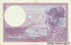 5 Francs FEMME CASQUÉE FRANCIA  1927 F.03.11 SPL