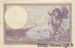 5 Francs FEMME CASQUÉE FRANCE  1930 F.03.14 VF+