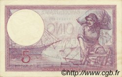5 Francs FEMME CASQUÉE FRANKREICH  1933 F.03.17 VZ+ to fST