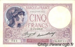 5 Francs FEMME CASQUÉE FRANCE  1933 F.03.17 XF
