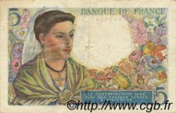 5 Francs BERGER FRANKREICH  1943 F.05.01 fVZ