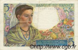 5 Francs BERGER FRANKREICH  1943 F.05.01 fVZ