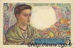 5 Francs BERGER FRANKREICH  1945 F.05.06 fST