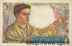 5 Francs BERGER FRANKREICH  1947 F.05.07 VZ