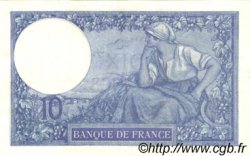 10 Francs MINERVE FRANCE  1917 F.06.02 XF