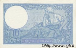 10 Francs MINERVE modifié FRANKREICH  1939 F.07.13 fST+