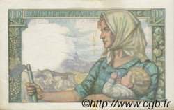 10 Francs MINEUR FRANKREICH  1941 F.08.01 fVZ to VZ