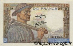 10 Francs MINEUR FRANKREICH  1944 F.08.11 SS
