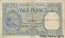 20 Francs BAYARD FRANCIA  1917 F.11.02 B a MB